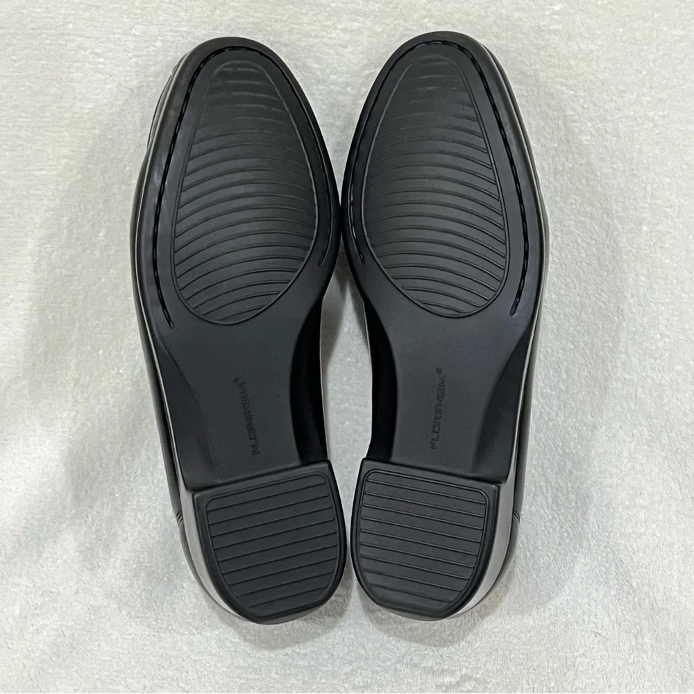 Florsheim Black Riva Moc Toe Slip-On Size 9.5